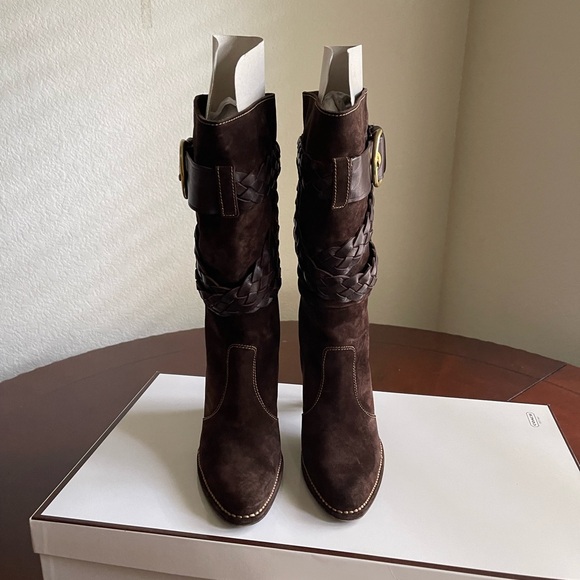 COACH RANDIE SUEDE /VAC BOOTS. - Picture 1 of 16